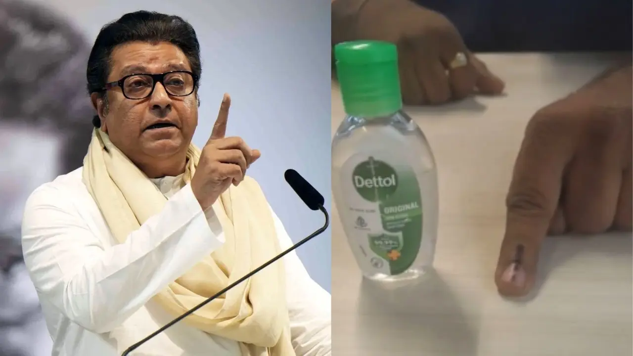 bmc election Videos of indelible ink getting wiped off surface raj thackarey raise question