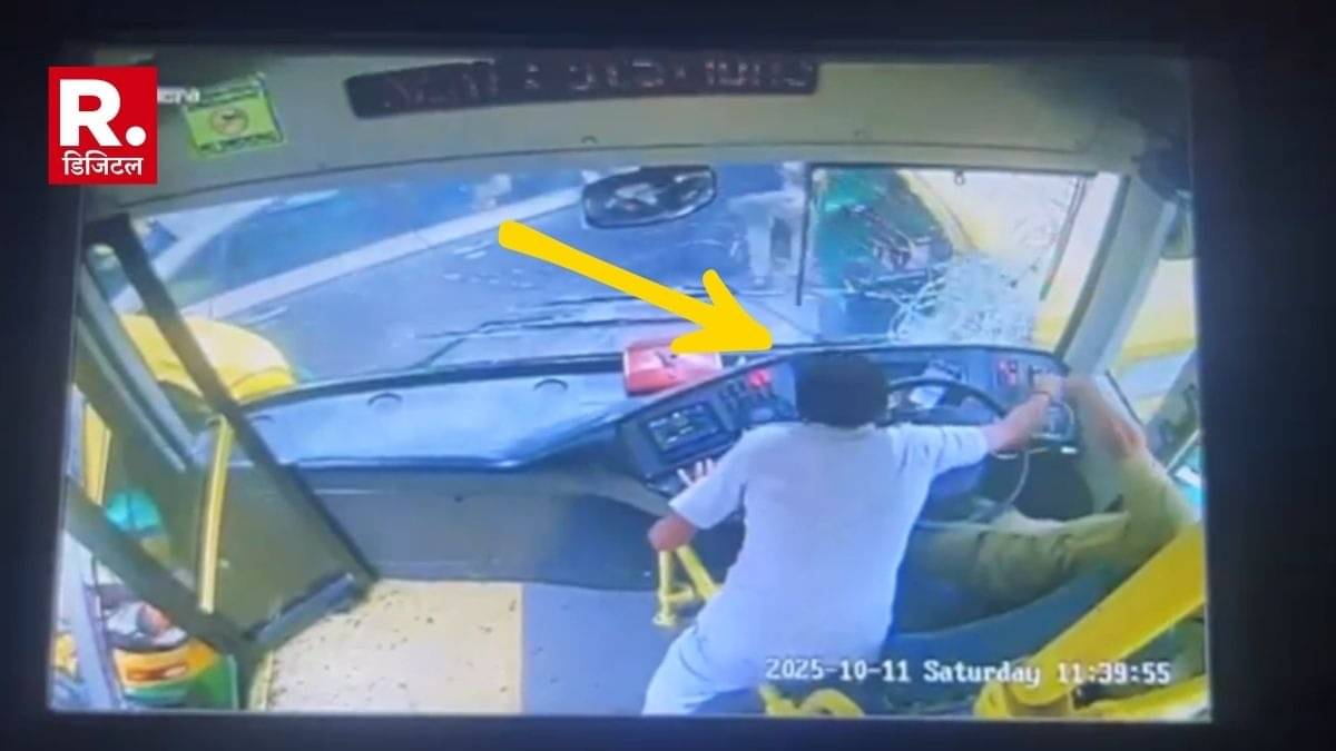 bmtc bus accident 9 vehicles collision near bengaluru chinnaswamy stadium 