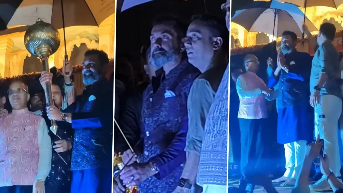Bobby Deol Wields Gada, Slays Ravana Effigy At Delhi’s Red Fort On Dussehra | Watch Bobby Deol participated in the Dussehra celebrations at Red Fort in Delhi