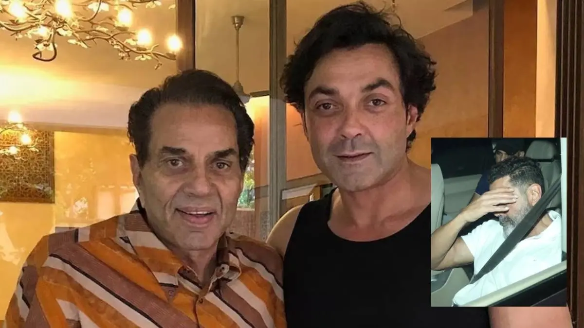 पिता धर्मेंद्र को देखने के बाद अस्पताल से निकले बॉबी देओल, चेहरे पर दिखी उदासी, कैमरा देखते ही किया कुछ ऐसा… Bobby Deol with Dharmendra