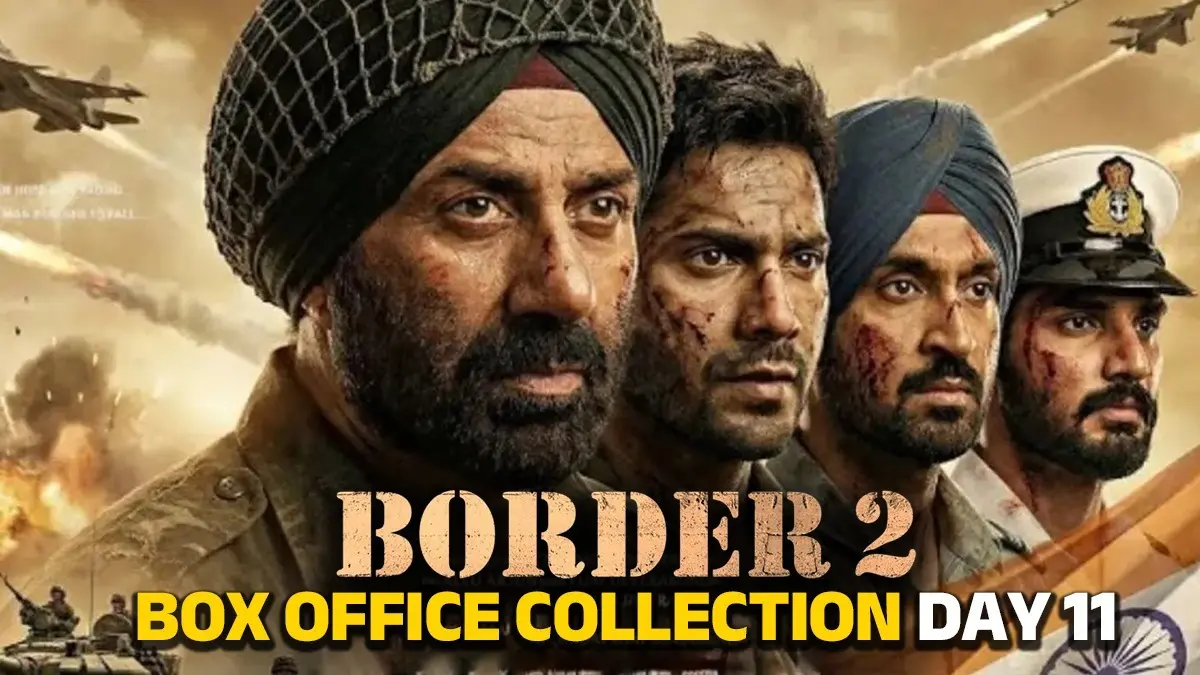 Border 2 Box Office Collection Day 11: नहीं थम रही सनी देओल की फिल्म 'बॉर्डर 2' की रफ्तार, रिलीज के 11वें दिन भी की धुआंधार कमाई border-2-box-office-collection-day-11 bollywood-hindi-film-starring-sunny-deol-varun-dhawan-diljit-dosanjh-ahan-shetty-sonam-bajwa-and-others