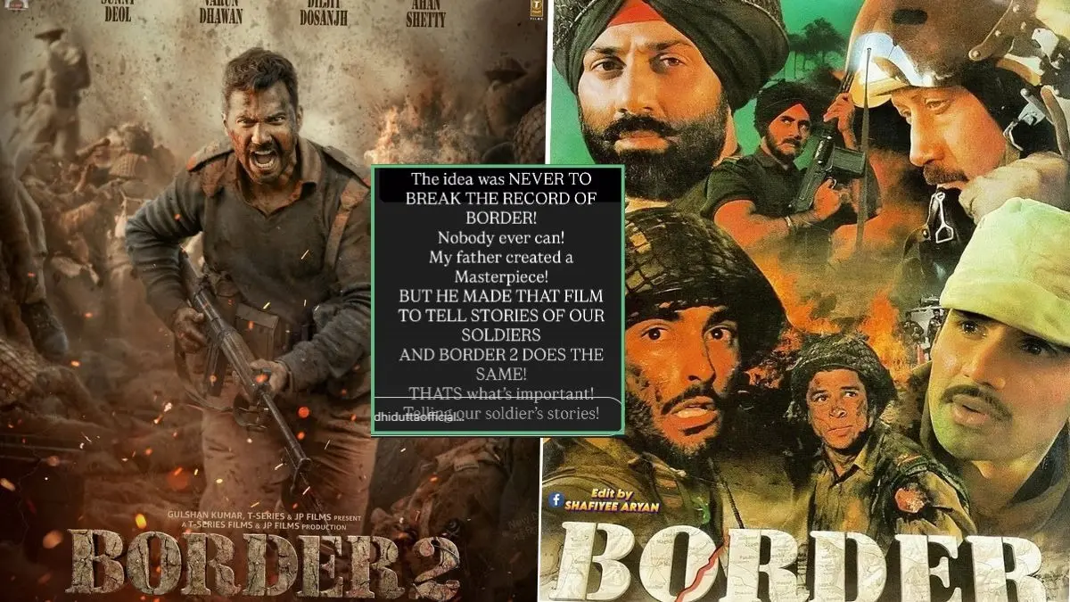 Border 2: 40 करोड़ कमाकर ब्लॉकबस्टर बनी थी ‘बॉर्डर’, अब 28 साल बाद आ रहा सीक्वल तोड़ पाएगा रिकॉर्ड? जेपी दत्ता की बेटी ने किया रिएक्ट Border vs Border 2