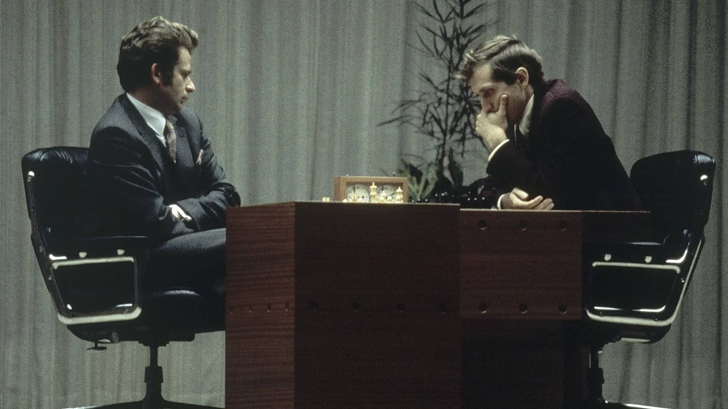 Borris Spassky and Bobby Fischer