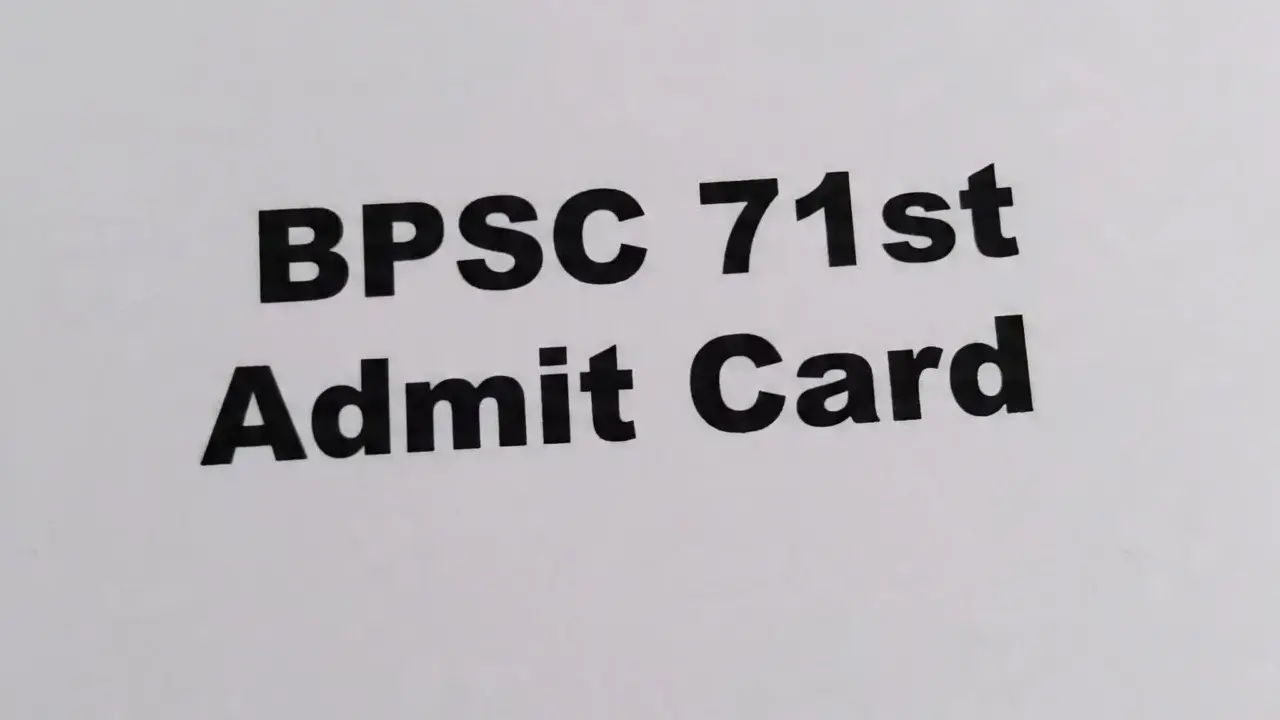 Bpsc admit card 2025