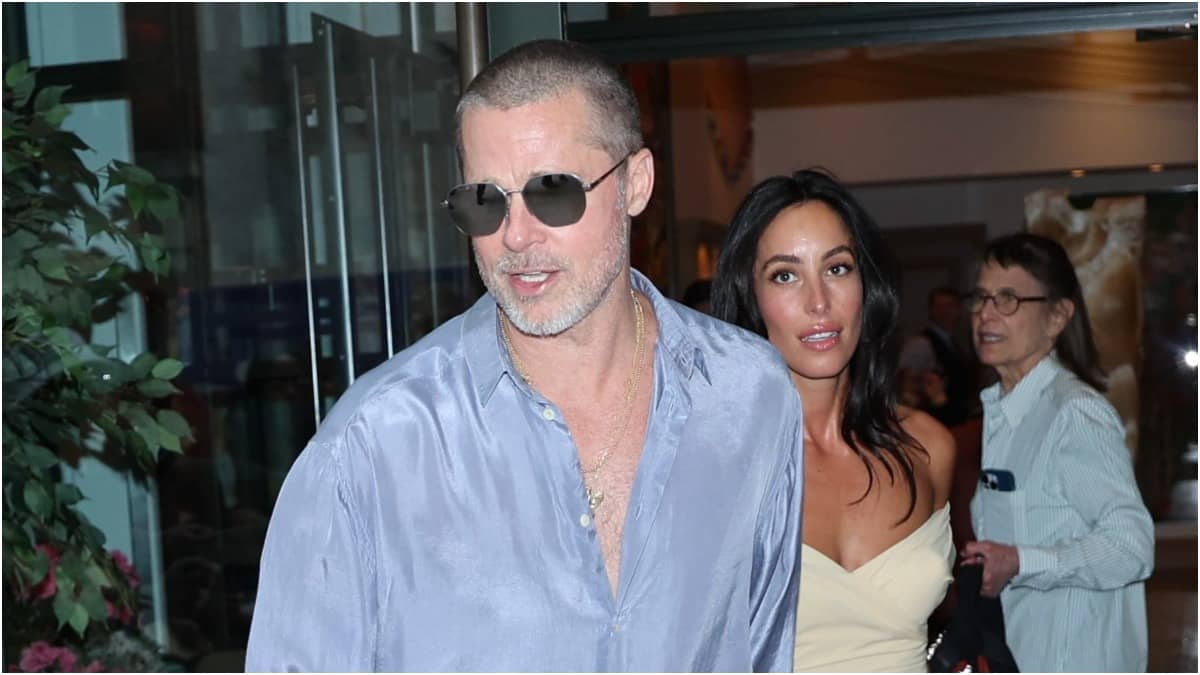 Brad Pitt and Ines de Ramon Seen on NYC Double Date