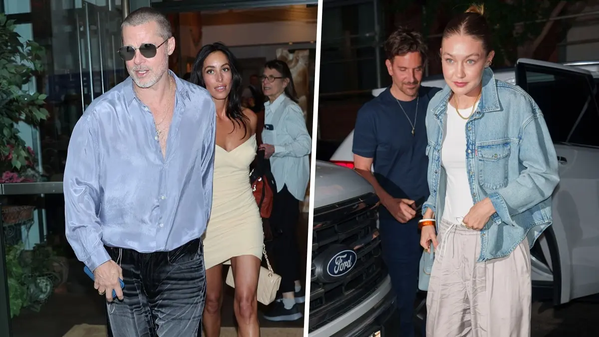 Brad Pitt with Ines de Ramon and Bradley Cooper with Gigi Hadid snapped in New York City