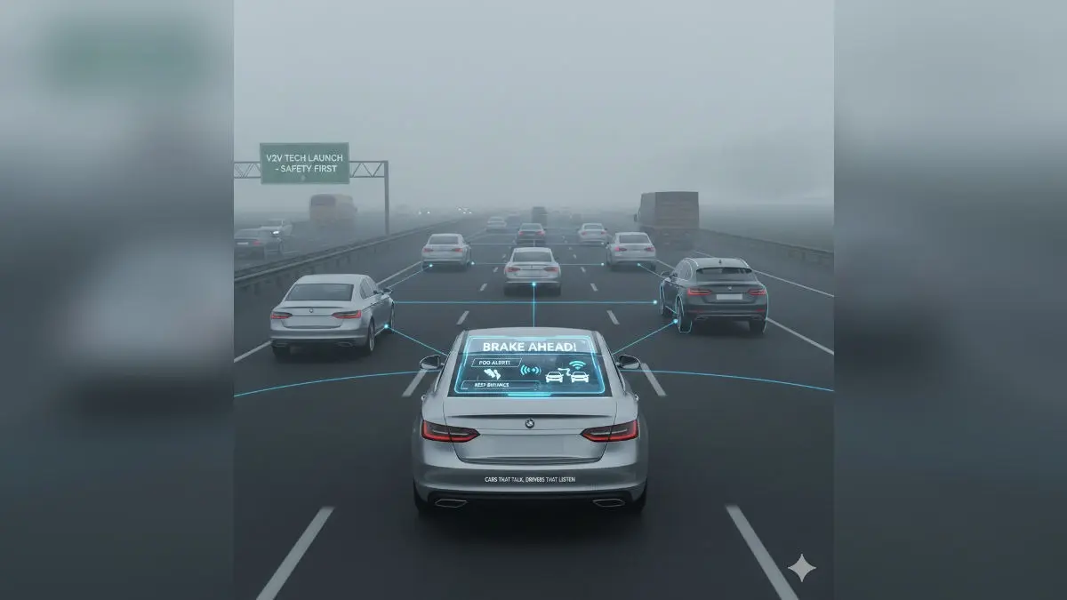 Brake Ahead, Fog Alert, Keep Distance - Government to Launch Vehicle to Vehicle Tech to Let Cars Talk on Roads