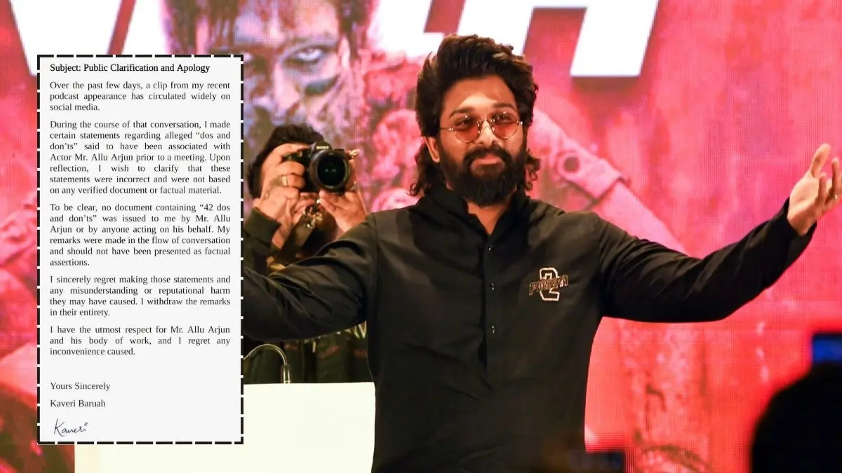 Brand Strategist Issues Apology After Her Statement About Allu Arjun's '42 Rules' Spark Row, Netizens Call Detailed Statement 'Damage Control' Brand strategist issues apology over remarks about Allu Arjun
