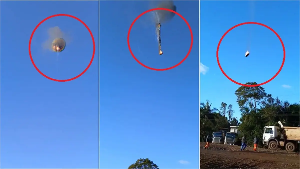 Brazil Hot-Air Balloon Crashes, Turns Into Fireball As It Falls: 8 Dead, Several Injured | Watch
