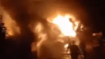 Breaking: Massive Fire Breaks Out at Tulail Market in Bandipora, J&K
