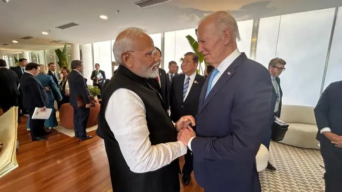 PM Modi Meets Outgoing US President Biden At G20 Summit, Says ‘Always A Delight’ BREAKING: PM Modi Meets Outgoing US President Biden At G20 Summit, Says ‘Always A Delight’