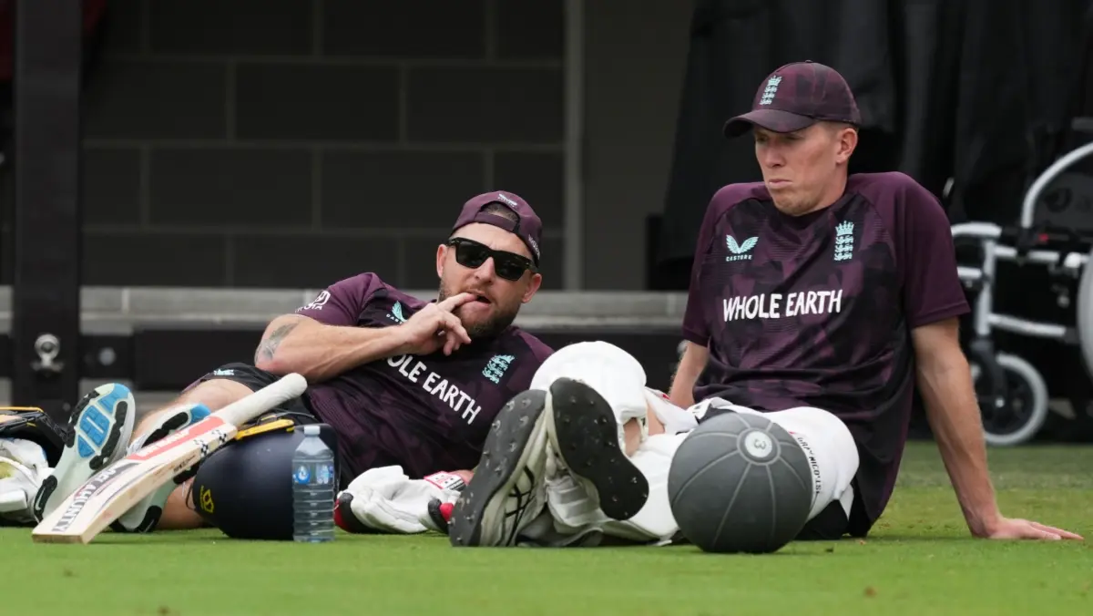 Brendon McCullum and Zak Crawley