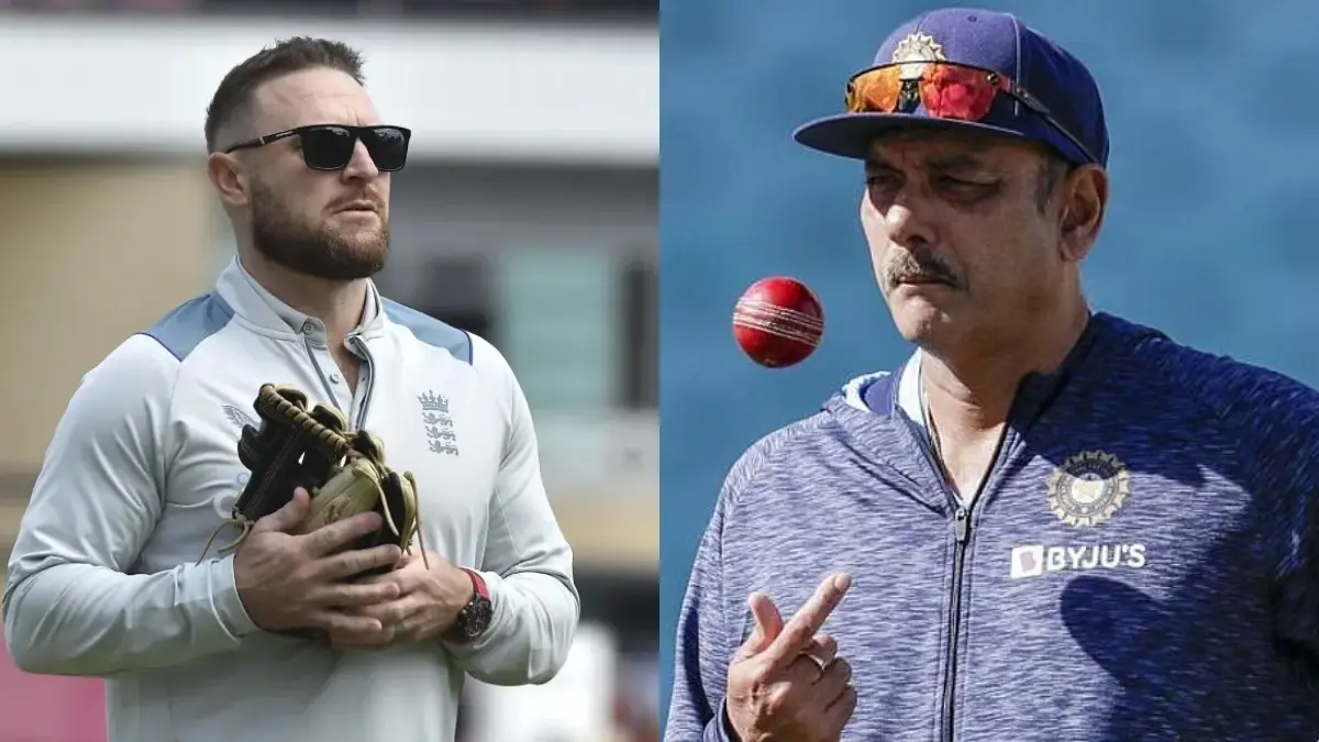 Brendon McCullum. Ravi Shastri
