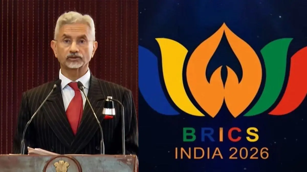 brics 2026 eam s jaishankar unveils namaste logo group holds 40 of global gdp donald trump tariff war