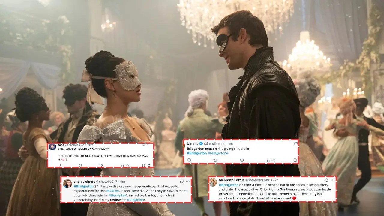 Bridgerton Season 4 Part 1 X Review: Benedict-Sophie’s Romance Feels Like Classic Cinderella Story With Unexpected Twist Bridgerton Season 4 Part 1 X Review: Benedict-Sophie’s Romance Feels Like Classic Cinderella Story With Unexpected Twist