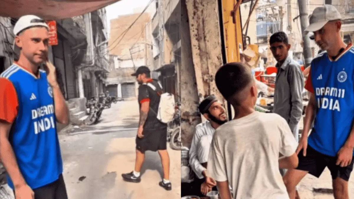 ‘Is It Safe?’: British Man Wears Team India Jersey on Pakistan Streets | WATCH British man spotted wearing Indian Team jersey on Pakistani streets.