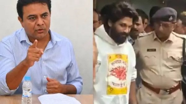 Pinnacle of Insecurity of Rulers: BRS' KTR Criticises Congress Govt Over Actor Allu Arjun's Arrest BRS working president KTR slams Congress for arresting national-award winning actor Allu Arjun