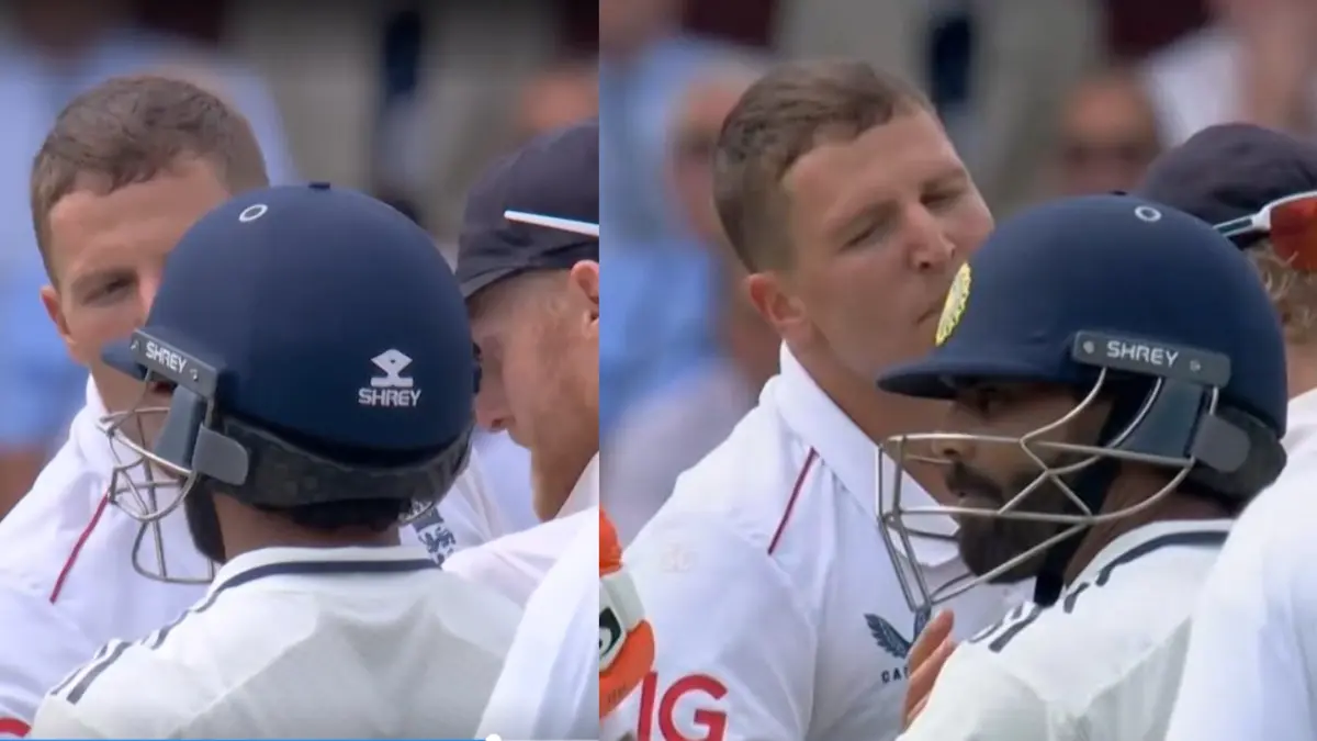 Brydon Carse and Ravindra Jadeja