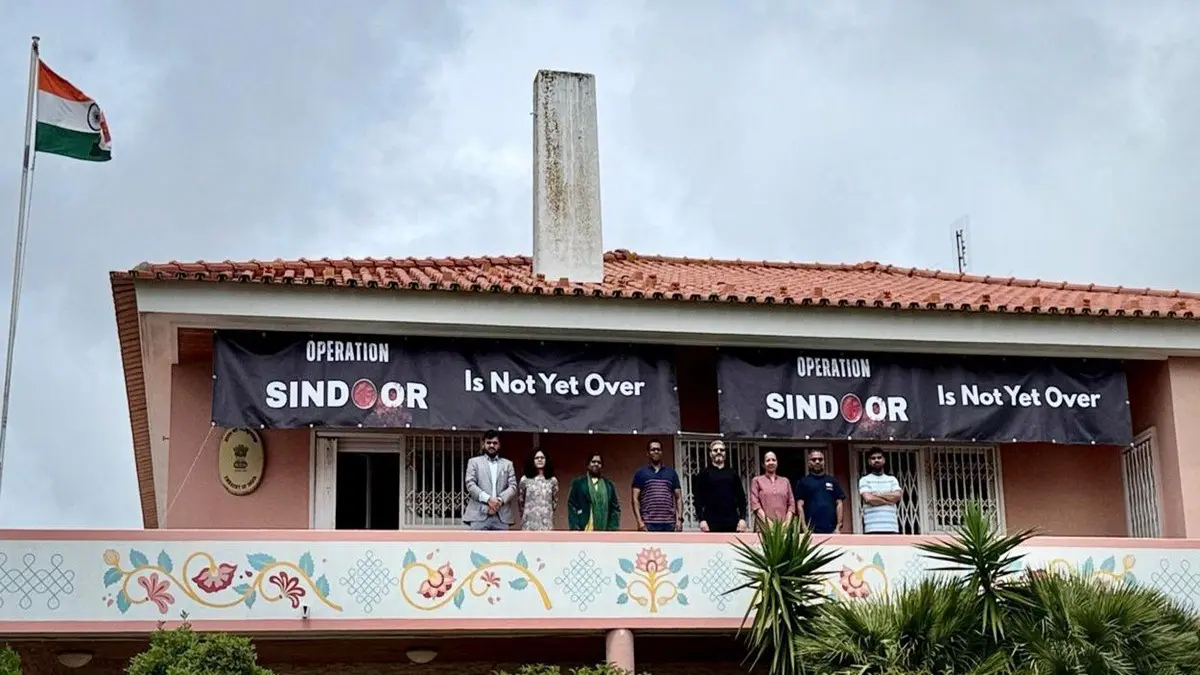 Operation Sindoor Is Not Yet Over: Now Indian Mission Carries Poster Strike On Pakistani Protestors In Portugal BSF Seizes Suspicious Drone In Amritsar’s Rattankhurd Village Near Pakistan Border