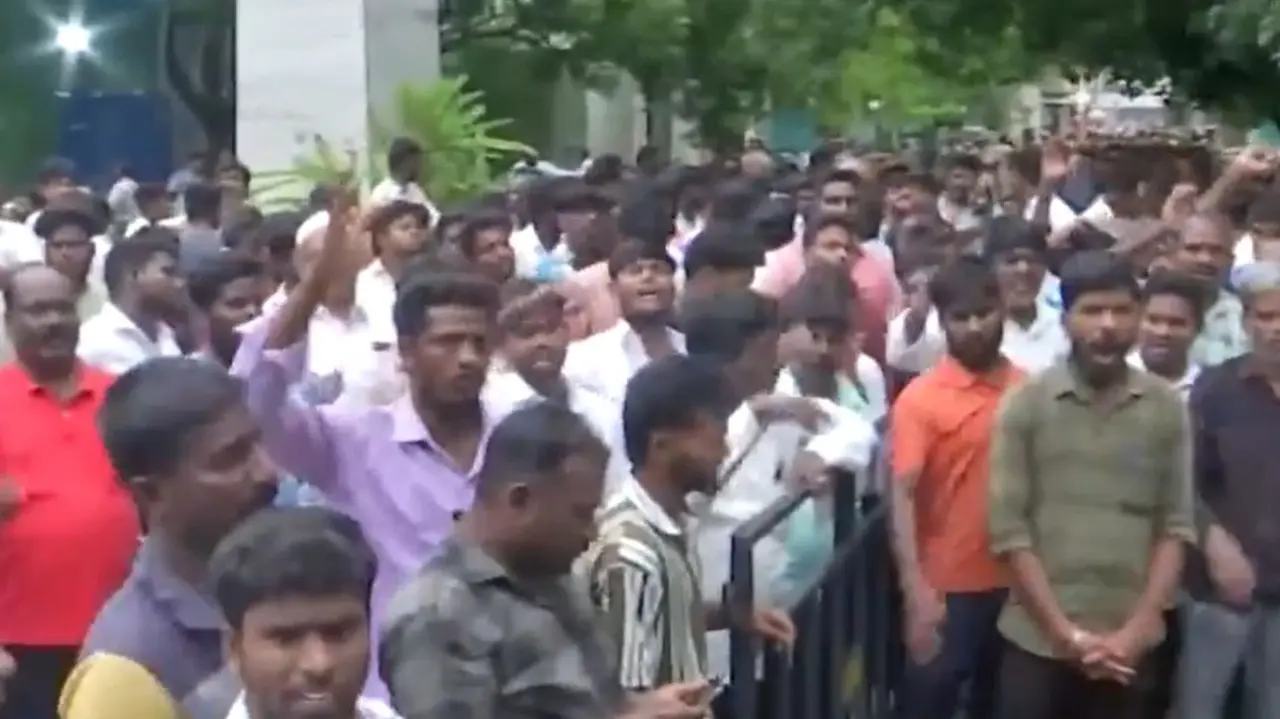 BSP Workers Protest after State Party President's Murder