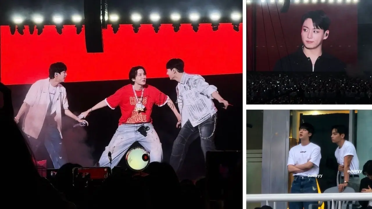 At J-Hope's Concert, BTS' Mini Reunion Breaks The Internet - Jungkook, Jin Take The Stage, Suga And V Groove In The Crowd | Viral Videos BTS Mini Reunion Breaks The Internet: JK, Jin Take The Stage With J-Hope