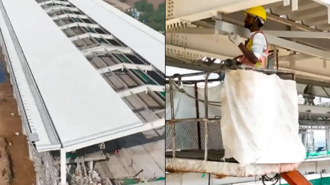 Gujarat: Bullet Train Station Construction in Full Swing, Ministry of Railways Shared video Bullet Train Station Anand