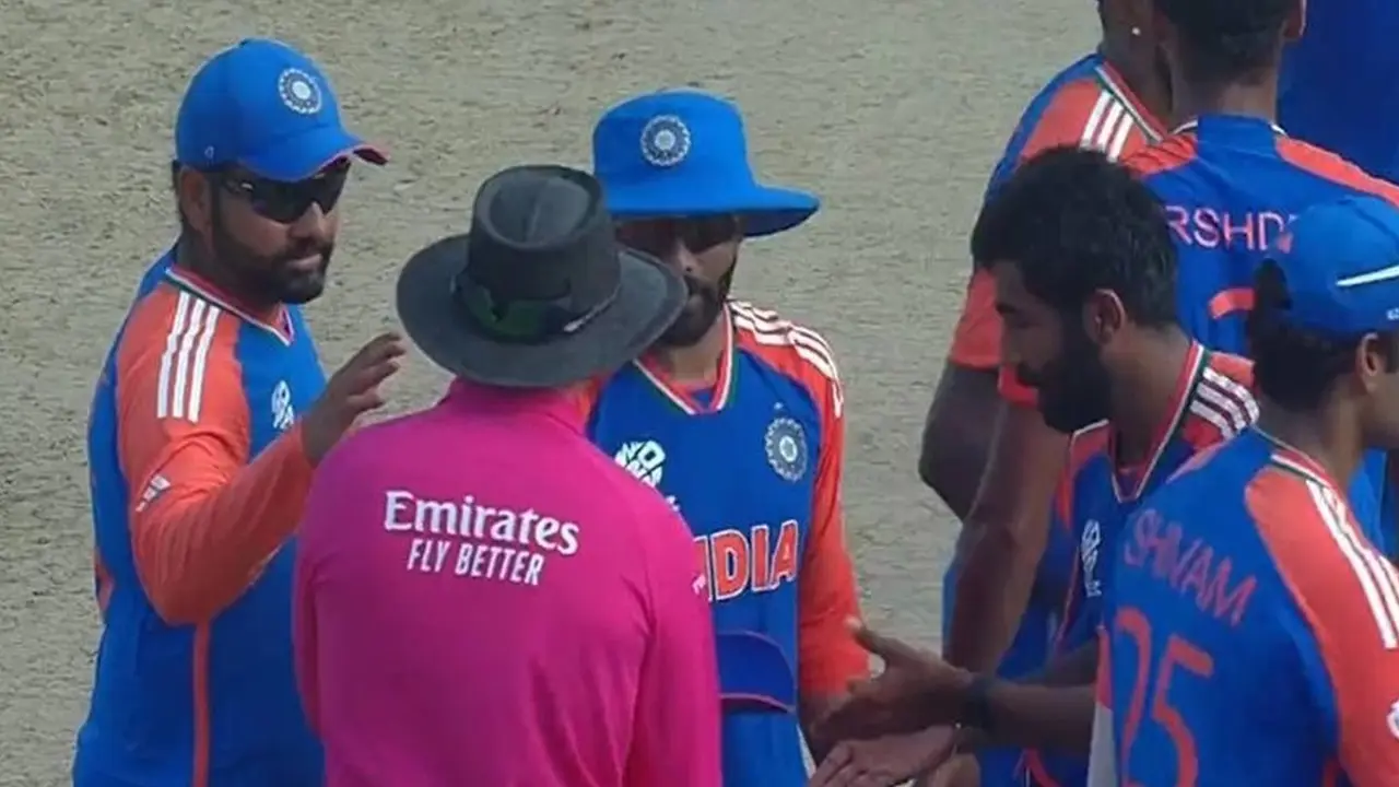 umpire ignored jasprit bumrah after semifinal match during handshakes