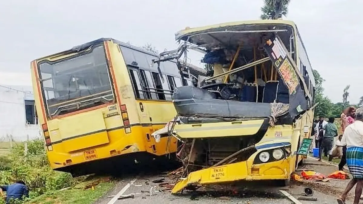 Bus accident in Tamil Nadu