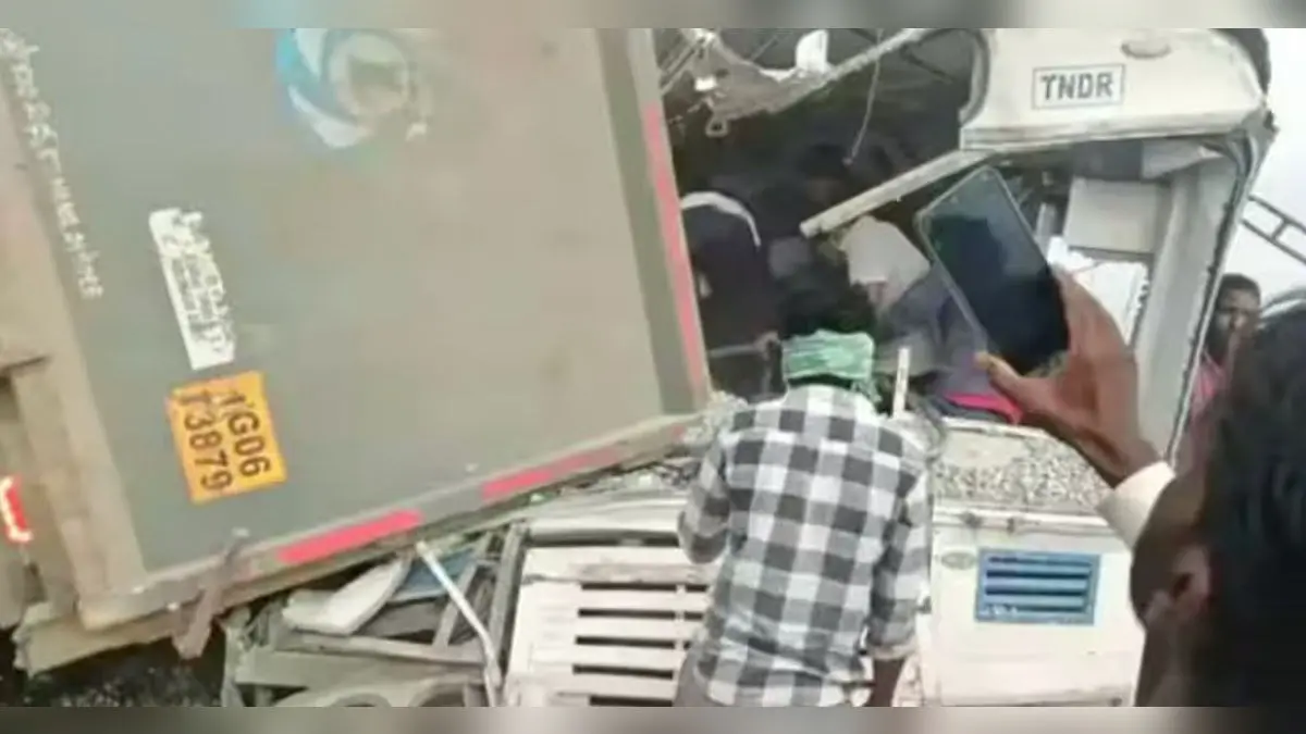 Bus-Tractor Collision Near Renukunta Leaves 20 Injured In Telangana