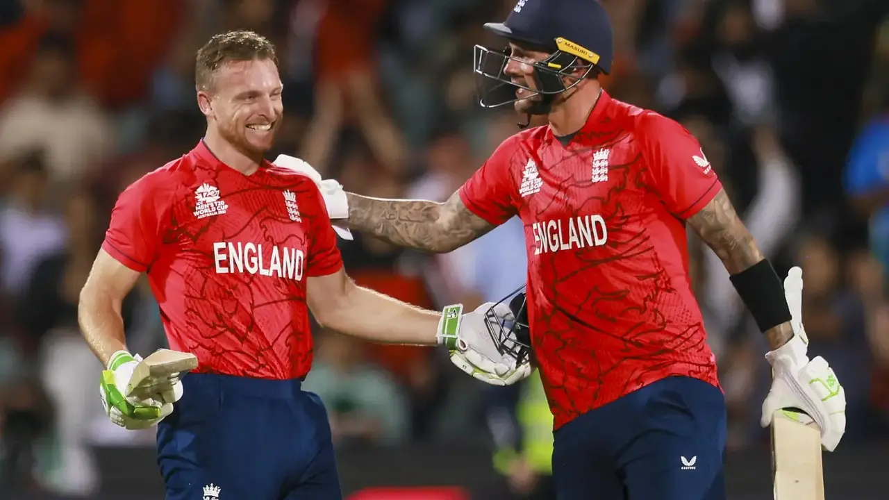 Jos buttler hits 5 sixes in an over against harmeet singh