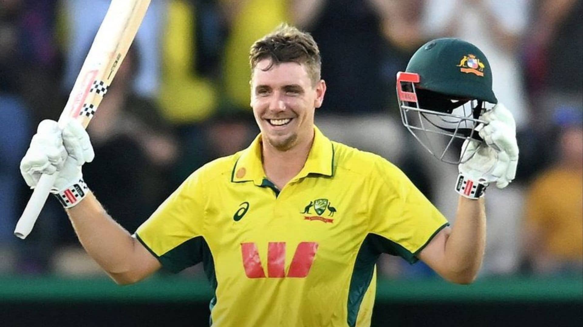 Cameron Green hits maiden odi hundred of 47 balls breaks glenn maxwell record Australia vs south Africa 3rd odi