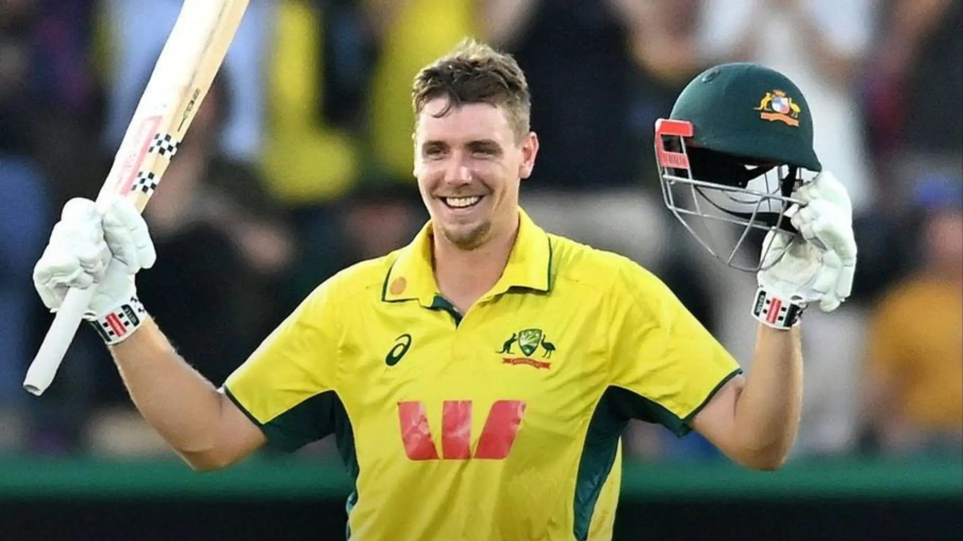 Cameron Green hits maiden odi hundred of 47 balls breaks glenn maxwell record Australia vs south Africa 3rd odi