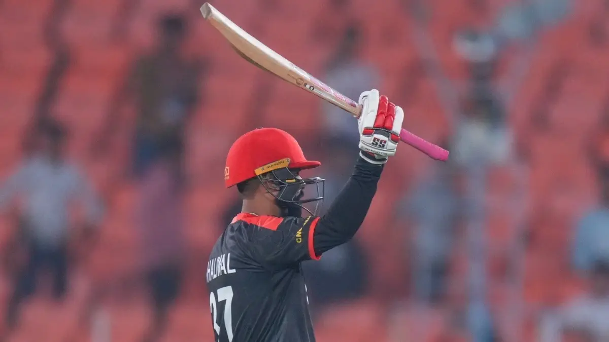 Navneet Dhaliwal Announces Retirement After Canada's Last T20 World Cup 2026 Match Against Afghanistan Canada's Navneet Dhaliwal celebrates after scoring fifty against South Africa