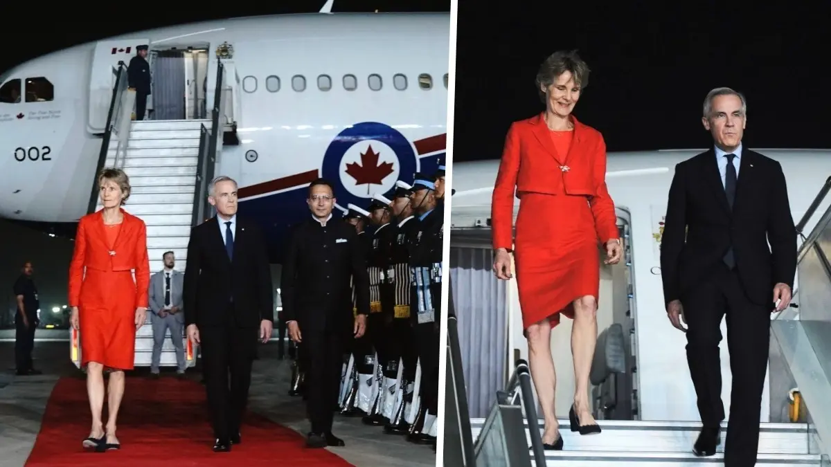Canadian PM Mark Carney Arrives in Delhi; High-Level Talks With PM Modi Scheduled for Monday Canadian PM Mark Carney Arrives in Delhi; High-Level Talks With PM Modi Scheduled for Monday