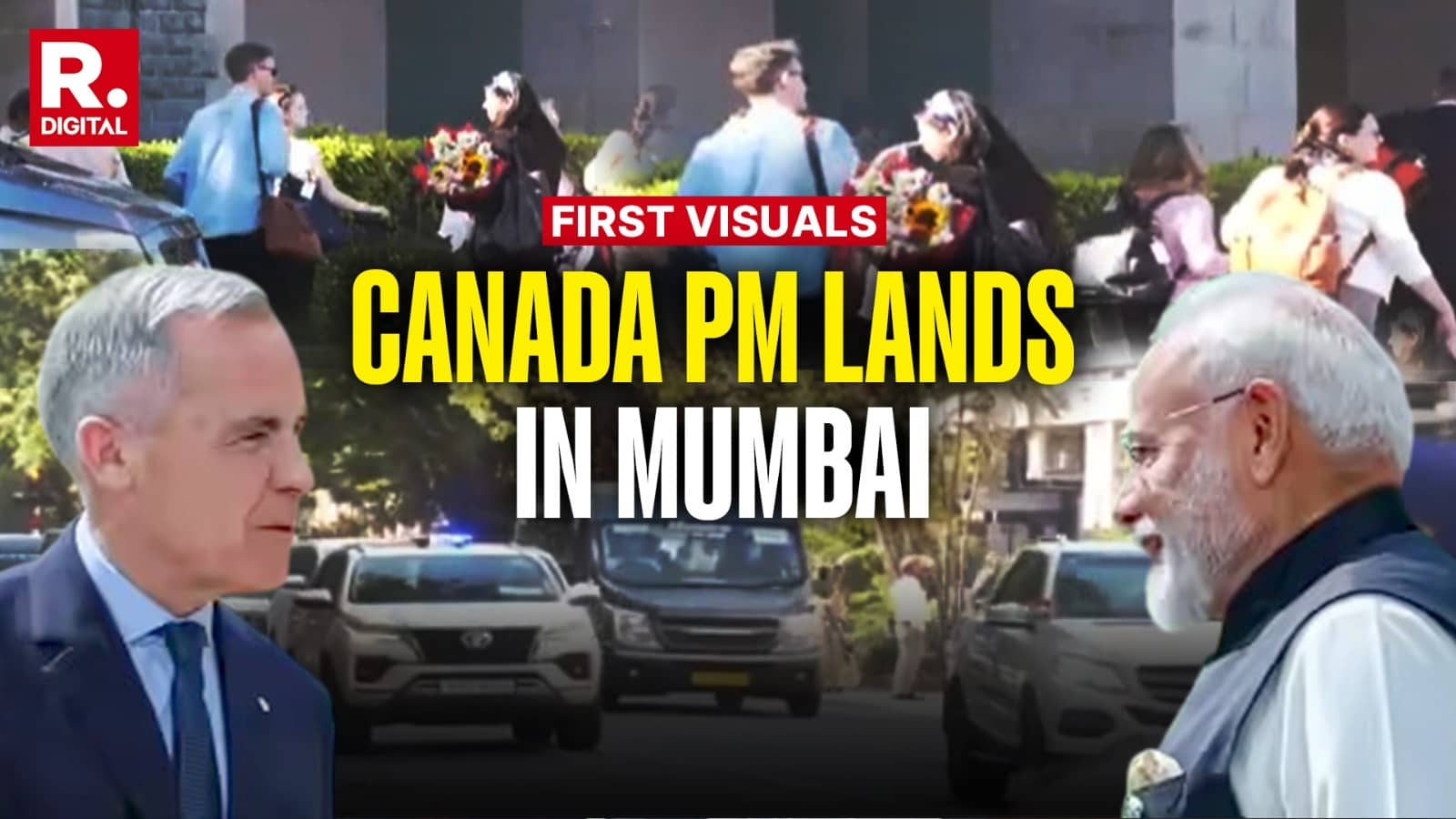 Canadian PM Mark Carney Arrives in Mumbai on Official Visit to India
