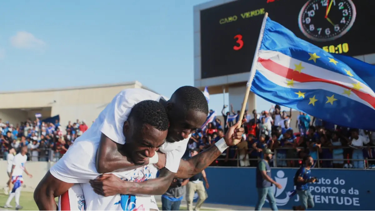 Cape Verde's Stopira celebrates