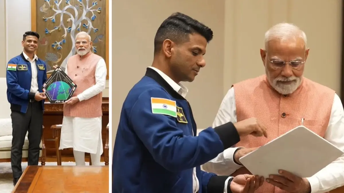 Captain Shubhanshu Shukla Meets PM Modi In Delhi