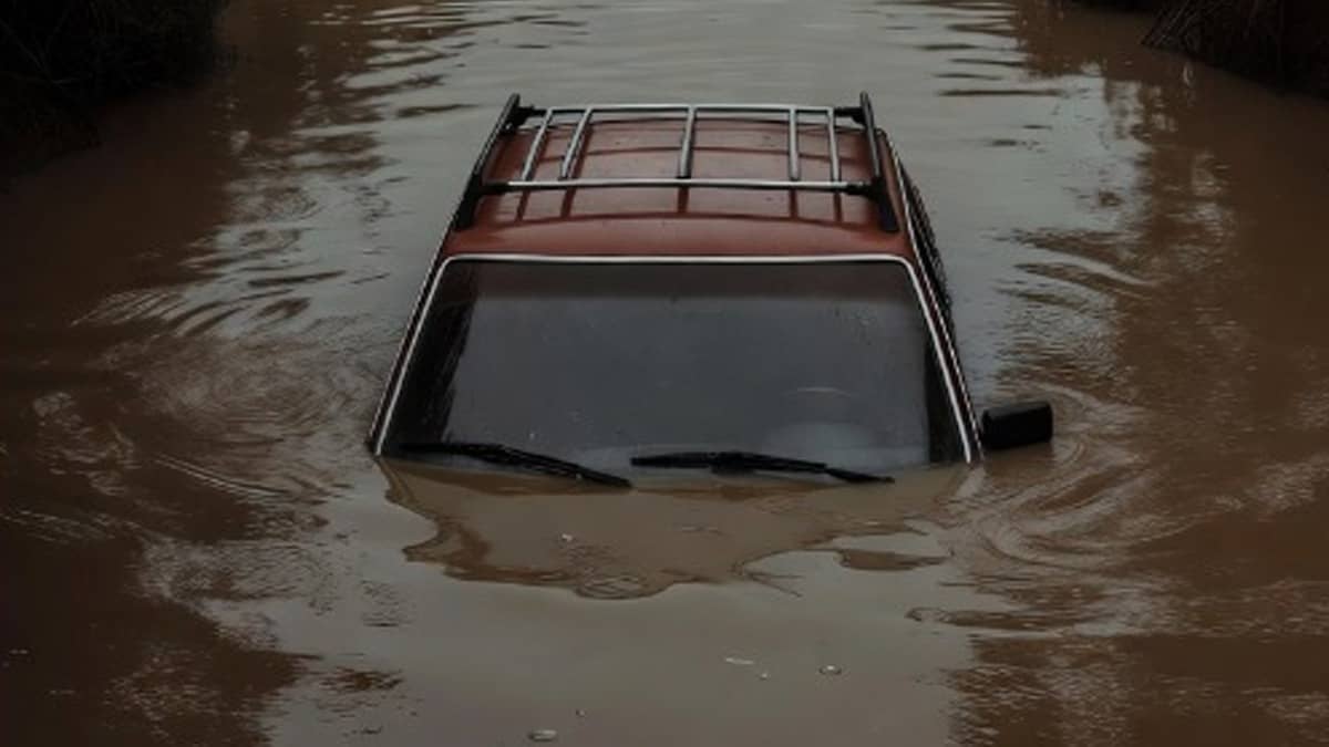 car fell into canal in Mathura