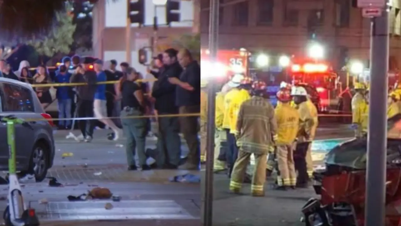 Car Rams Into Crowd In East Hollywood, Los Angeles; 5 Critical, Over 20 Injured Car Rams Into Crowd In Los Angeles