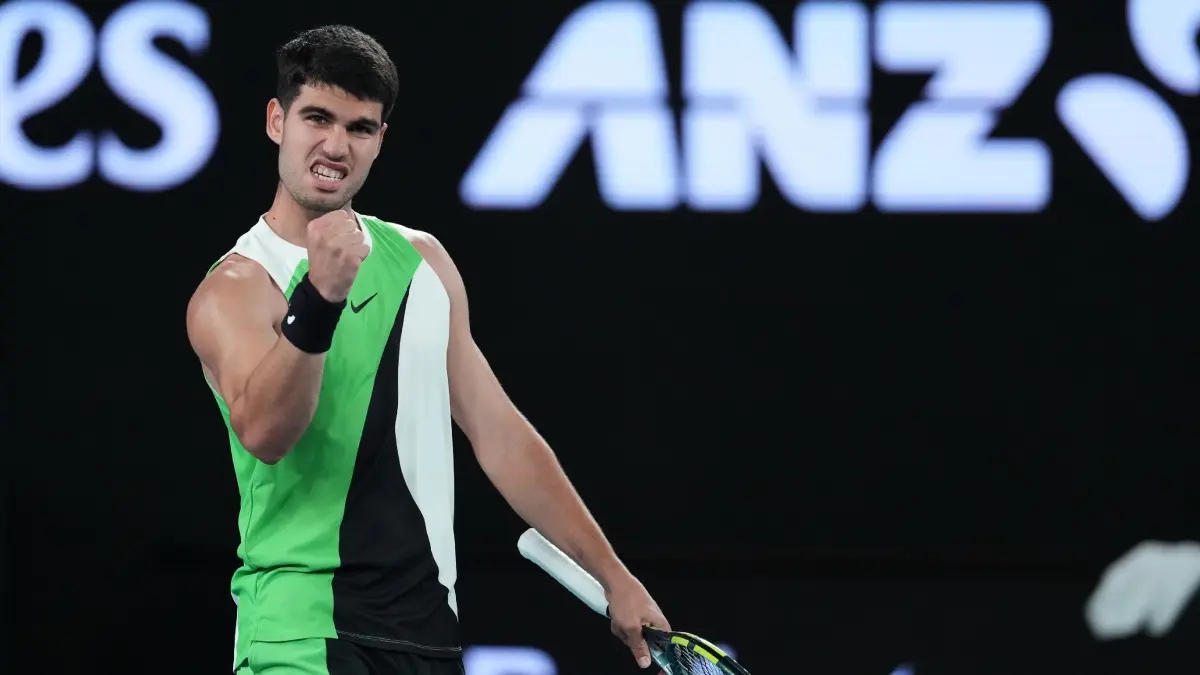 Carlos Alcaraz vs Alexander Zverev Live Streaming: When And Where To Watch Australian Open Semifinal In India? Carlos Alcaraz in action