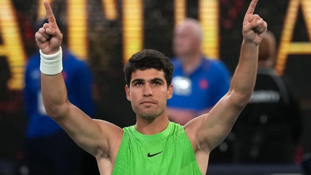 'Champions Find A Way': Internet Goes Frenzy As Carlos Alcaraz Books Spot In First-Ever Australian Open Final Carlos Alcaraz of Spain celebrates after defeating Alexander Zverev