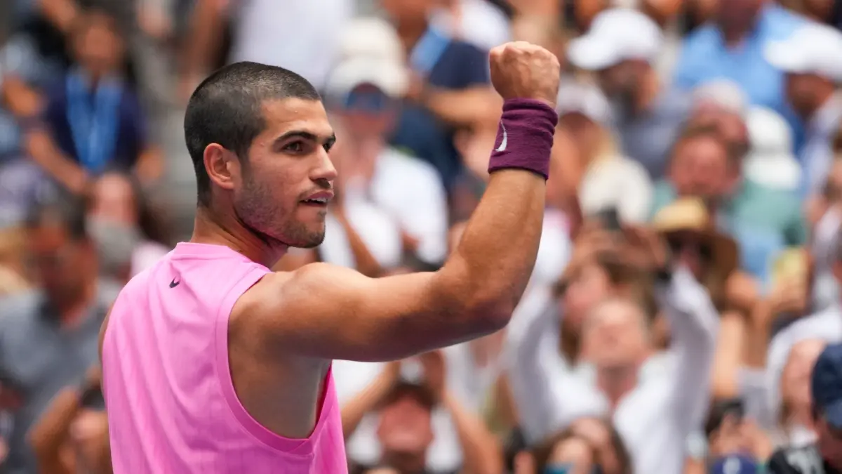Carlos Alcaraz Continues His Dominance In The US Open, Races Past Jiri Lehecka To Storm Into The Semis Of The Flushing Meadows Carlos Alcaraz reacts during US Open 2025 quarter-final