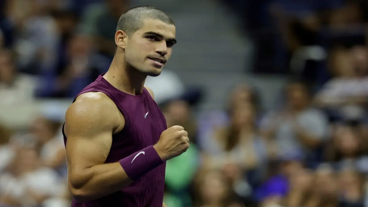 Carlos Alcaraz sports a new bald look at US Open