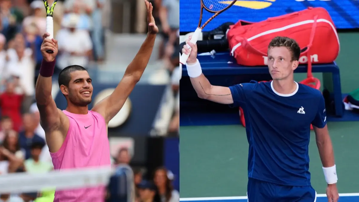 Carlos Alcaraz vs Jiri Lehecka Live Streaming: When And Where To Watch The US Open Quarter-Final Match Live In India? Carlos Alcaraz vs Jiri Lehecka