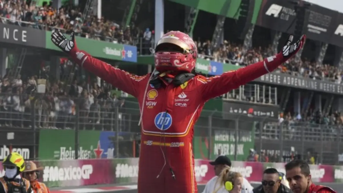 Formula One President Stefano Domenicali Confirms Mexican Grand Prix Will Stay Within The Sport Till 2028 Season Carlos Sainz celebrates after winning Mexican Grand Prix in 2024