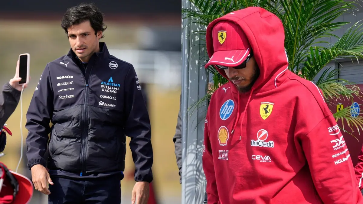 Carlos Sainz Disciplined with a Heavy Penalty for Impeding Lewis Hamilton, Gets A Three Place Grid Drop For Japanese GP Carlos Sainz, Lewis Hamilton