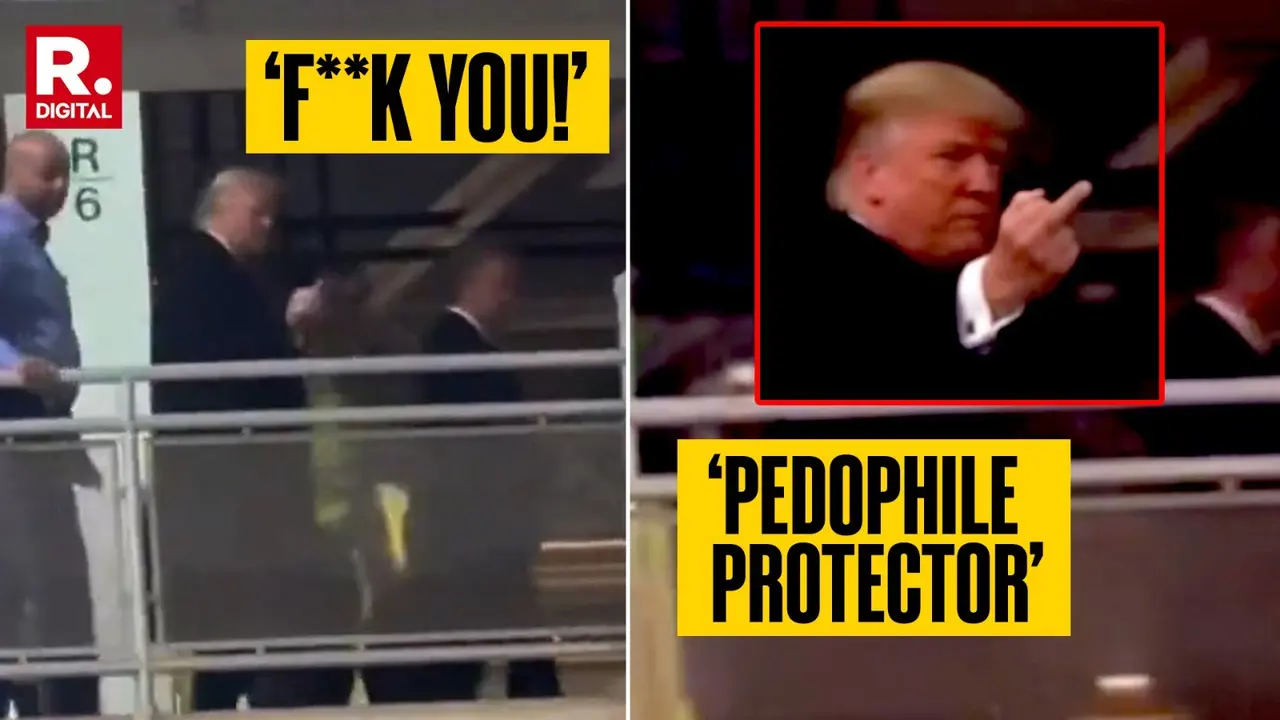Caught On Cam: Trump's Middle Finger Moment Against 'Pedophile Protector' Comment | Watch