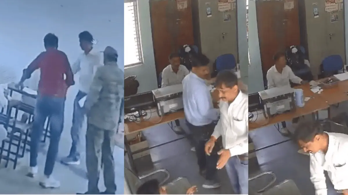 Caught on Camera: IAS Officer Slaps Student Multiple Times During Exam in MP Caught on Camera: IAS Officer Slaps Student Multiple Times During Exam in MP