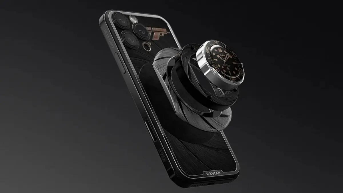 This ₹42.5 Lakh iPhone Has James Bond’s Omega Seamaster Watch Built In caviar
