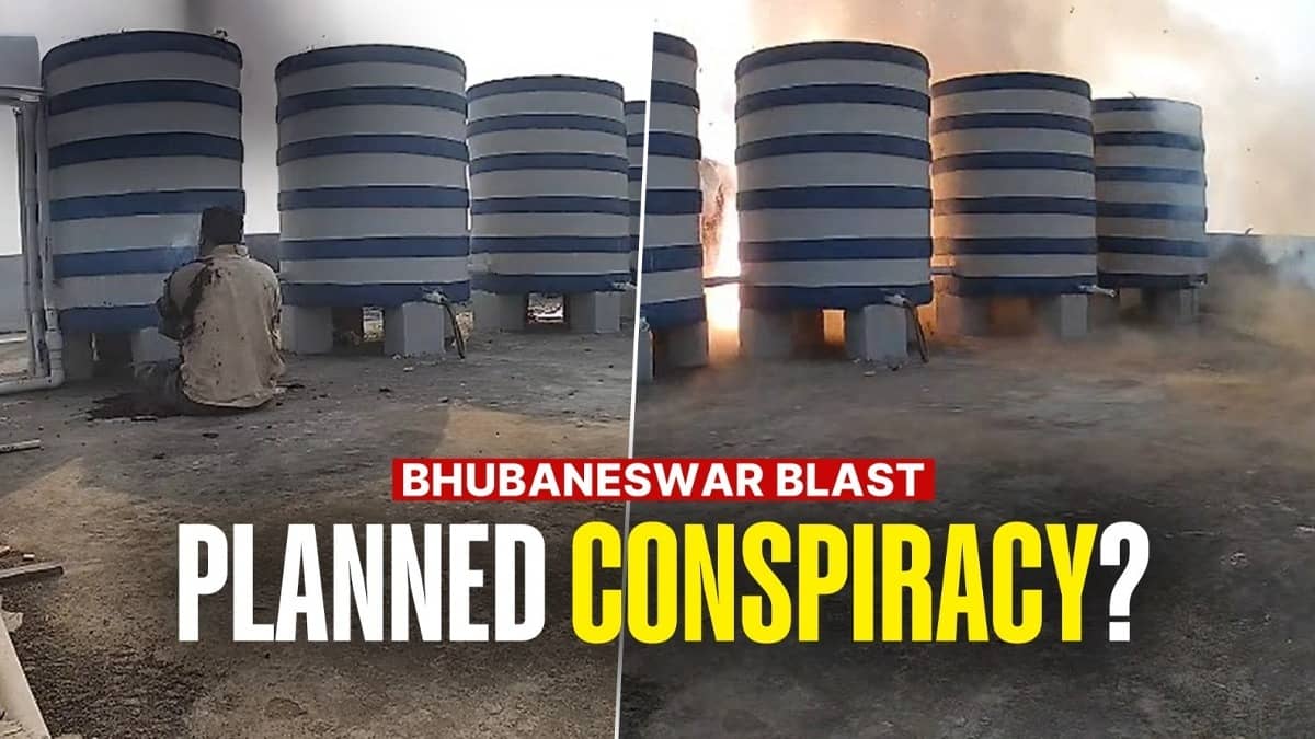 CCTV Captures Bhubaneswar Blast On Rooftop: ‘Bombmaker’ And Mother Killed After Crude Device Detonates